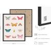 imageHAUS AND HUES Butterfly Picture Wall Decor  Aesthetic Poster for Room Yellow Wall Art Butterfly Print for Bedroom 16x20 UnframedButterfly Collage