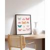 imageHAUS AND HUES Butterfly Picture Wall Decor  Aesthetic Poster for Room Yellow Wall Art Butterfly Print for Bedroom 16x20 UnframedButterfly Collage
