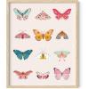 imageHAUS AND HUES Butterfly Picture Wall Decor  Aesthetic Poster for Room Yellow Wall Art Butterfly Print for Bedroom 16x20 UnframedButterfly Collage