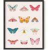 imageHAUS AND HUES Butterfly Picture Wall Decor  Aesthetic Poster for Room Yellow Wall Art Butterfly Print for Bedroom 16x20 UnframedButterfly Collage