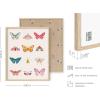 imageHAUS AND HUES Butterfly Picture Wall Decor  Aesthetic Poster for Room Yellow Wall Art Butterfly Print for Bedroom 16x20 UnframedButterfly Collage