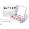 imageHAUS AND HUES Butterfly Picture Wall Decor  Aesthetic Poster for Room Yellow Wall Art Butterfly Print for Bedroom 16x20 UnframedPink Butterfly Collage