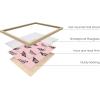imageHAUS AND HUES Butterfly Picture Wall Decor  Aesthetic Poster for Room Yellow Wall Art Butterfly Print for Bedroom 16x20 UnframedPink Butterfly Collage