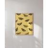 imageHAUS AND HUES Butterfly Picture Wall Decor  Aesthetic Poster for Room Yellow Wall Art Butterfly Print for Bedroom 16x20 UnframedYellow Butterflies
