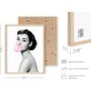 imageHAUS AND HUES Celebrity Pop Art Wall Decor  Set of 4 Fashion Wall Art  Audrey Hepburn Marilyn Monroe Grace Kelly Elizabeth Taylor Posters 8x10 Beige FramedBeige Framed