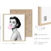 imageHAUS AND HUES Celebrity Pop Art Wall Decor  Set of 4 Fashion Wall Art  Audrey Hepburn Marilyn Monroe Grace Kelly Elizabeth Taylor Posters 8x10 Beige FramedBeige Framed