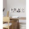 imageHAUS AND HUES Celebrity Pop Art Wall Decor  Set of 4 Fashion Wall Art  Audrey Hepburn Marilyn Monroe Grace Kelly Elizabeth Taylor Posters 8x10 Beige FramedUnframed