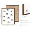imageHAUS AND HUES Cool Framed Posters  Set of 4 Cool Wall Art Aesthetic Room Decor Tiktok College Dorm Print Black Framed 8x10White Edgy
