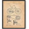 imageHAUS AND HUES Dandelion Wall Art  Vintage Botanical Print for Living Room Unframed 16x20Bicycle Patent