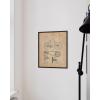 imageHAUS AND HUES Dandelion Wall Art  Vintage Botanical Print for Living Room Unframed 16x20Bicycle Patent