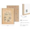 imageHAUS AND HUES Dandelion Wall Art  Vintage Botanical Print for Living Room Unframed 16x20Bicycle Patent