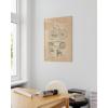 imageHAUS AND HUES Dandelion Wall Art  Vintage Botanical Print for Living Room Unframed 16x20Bicycle Patent