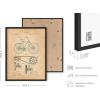 imageHAUS AND HUES Dandelion Wall Art  Vintage Botanical Print for Living Room Unframed 16x20Bicycle Patent