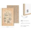 imageHAUS AND HUES Dandelion Wall Art  Vintage Botanical Print for Living Room Unframed 16x20Bicycle Patent