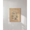 imageHAUS AND HUES Dandelion Wall Art  Vintage Botanical Print for Living Room Unframed 16x20Bicycle Patent