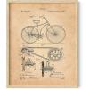imageHAUS AND HUES Dandelion Wall Art  Vintage Botanical Print for Living Room Unframed 16x20Bicycle Patent