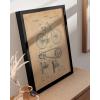 imageHAUS AND HUES Dandelion Wall Art  Vintage Botanical Print for Living Room Unframed 16x20Bicycle Patent