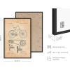 imageHAUS AND HUES Dandelion Wall Art  Vintage Botanical Print for Living Room Unframed 16x20Bicycle Patent