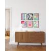 imageHAUS AND HUES Danish Pastel Gallery Wall Set of 611x14 Framed BlackDanish Pastel