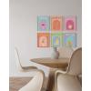 imageHAUS AND HUES Danish Pastel Gallery Wall Set of 611x14 Framed BlackParty