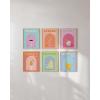 imageHAUS AND HUES Danish Pastel Gallery Wall Set of 611x14 Framed BlackParty