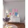 imageHAUS AND HUES Danish Pastel Gallery Wall Set of 611x14 Framed BlackPreppy Gallery