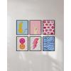 imageHAUS AND HUES Danish Pastel Gallery Wall Set of 611x14 Framed BlackPreppy Gallery