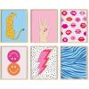 imageHAUS AND HUES Danish Pastel Gallery Wall Set of 611x14 Framed BlackPreppy Gallery