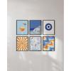 imageHAUS AND HUES Danish Pastel Gallery Wall Set of 611x14 Framed BlackSummer Gallery