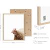 imageHAUS AND HUES Farmhouse Art  Set of 6 Cow Wall Art Prints Framed Barn Animal Pictures Rustic Farmhouse Wall Decor Country Living Room ampamp Kitchen Artwork Vintage Cow Prints Beige Frame 8x10Farm Animals
