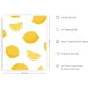 imageHAUS AND HUES Fruit Art Fruit Picture Wall Art  Kitchen Wall Decor Peach Art Peach Bathroom Decor Prints Wall Art for Kitchen Beige Frame 12x16Lemon