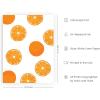 imageHAUS AND HUES Fruit Art Fruit Picture Wall Art  Kitchen Wall Decor Peach Art Peach Bathroom Decor Prints Wall Art for Kitchen Beige Frame 12x16Orange