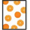 imageHAUS AND HUES Fruit Art Fruit Picture Wall Art  Kitchen Wall Decor Peach Art Peach Bathroom Decor Prints Wall Art for Kitchen Beige Frame 12x16Orange