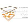 imageHAUS AND HUES Fruit Art Fruit Picture Wall Art  Kitchen Wall Decor Peach Art Peach Bathroom Decor Prints Wall Art for Kitchen Beige Frame 12x16Orange