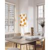 imageHAUS AND HUES Fruit Art Fruit Picture Wall Art  Kitchen Wall Decor Peach Art Peach Bathroom Decor Prints Wall Art for Kitchen Beige Frame 12x16Orange