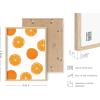 imageHAUS AND HUES Fruit Art Fruit Picture Wall Art  Kitchen Wall Decor Peach Art Peach Bathroom Decor Prints Wall Art for Kitchen Beige Frame 12x16Orange