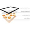 imageHAUS AND HUES Fruit Art Fruit Picture Wall Art  Kitchen Wall Decor Peach Art Peach Bathroom Decor Prints Wall Art for Kitchen Beige Frame 12x16Orange