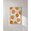 imageHAUS AND HUES Fruit Art Fruit Picture Wall Art  Kitchen Wall Decor Peach Art Peach Bathroom Decor Prints Wall Art for Kitchen Beige Frame 12x16Orange