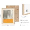 imageHAUS AND HUES Geometric Wall Art Prints Set  Abstract Wall Art Set of 4 Modern Wall Decor Modern Abstract Art Posters Contemporary Wall Art Dorm Decor Blue Aesthetic Small Art Beige Frame 11x14Colors  Lines