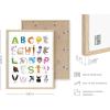 imageHAUS AND HUES Kids Alphabet Art Print  16quotx20quot  Framed Beige