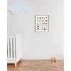 imageHAUS AND HUES Kids Alphabet Art Print  16quotx20quot  Framed Beige