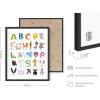 imageHAUS AND HUES Kids Alphabet Art Print  16quotx20quot  Framed Black