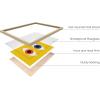 imageHAUS AND HUES Line Art Wall Decor  Set of 3 Minimalist Abstract Prints Neutral Modern Wall Art for Living Room Black Frame 24x36Bauhaus