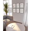 imageHAUS AND HUES Minimalist Abstract Line Art  Set of 6 Woman Painting Minimalistic Art Print Abstract Wall Art Minimal Art Bedroom Decor Pictures Aesthetic Minimalist Art Poster Beige Frame 16x20Abstract Line Art
