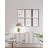 imageHAUS AND HUES Minimalist Abstract Line Art  Set of 6 Woman Painting Minimalistic Art Print Abstract Wall Art Minimal Art Bedroom Decor Pictures Aesthetic Minimalist Art Poster Beige Frame 16x20Abstract Line Art