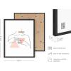 imageHAUS AND HUES Minimalist Abstract Line Art  Set of 6 Woman Painting Minimalistic Art Print Abstract Wall Art Minimal Art Bedroom Decor Pictures Aesthetic Minimalist Art Poster Beige Frame 16x20Abstract Line Art