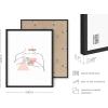 imageHAUS AND HUES Minimalist Abstract Line Art  Set of 6 Woman Painting Minimalistic Art Print Abstract Wall Art Minimal Art Bedroom Decor Pictures Aesthetic Minimalist Art Poster Beige Frame 16x20Abstract Line Art