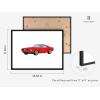 imageHAUS AND HUES Nursery Cars Art Print Set of 411quotx14quot  Framed Black