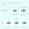 imageHAUS AND HUES Nursery Cars Art Print Set of 48quotx10quot