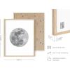 imageHAUS AND HUES Phases of the Moon Wall Decor  Set of 5 Moon Phases Prints Moon Phases Wall Art for Bedroom Moon Phase Transition Art  Black Framed 16x205 Phases